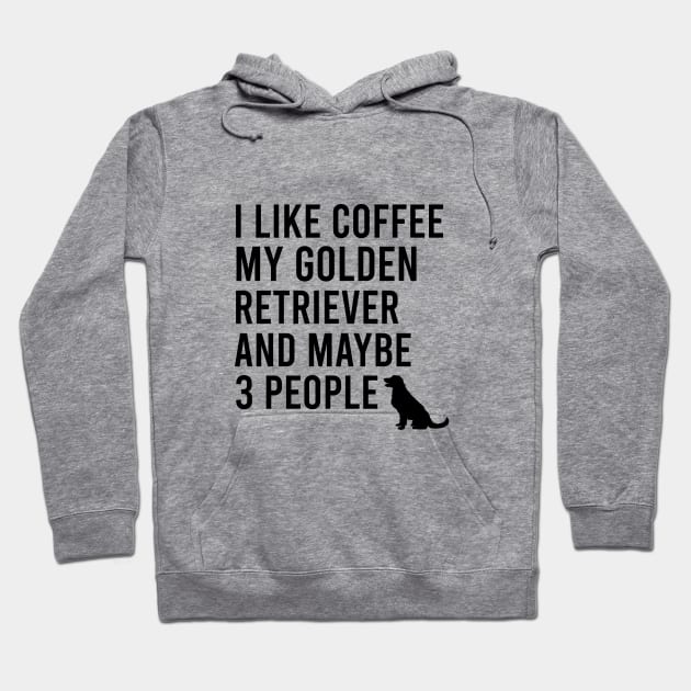 I like coffee my golden retriever and maybe 3 people Hoodie by cypryanus